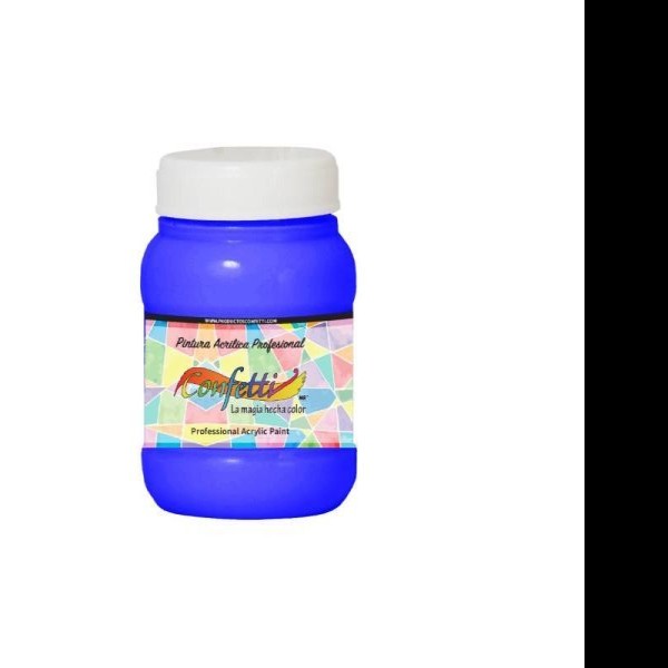 PINTURA ACRILICA CONFETTI 100ML. AZUL COBALTO 326 PZA